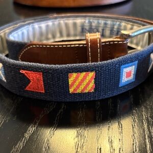 Reel Point Shelter Island Nautical Signal Flag Belt Size 32